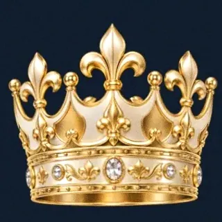 Ornate royal crown — Sydspin