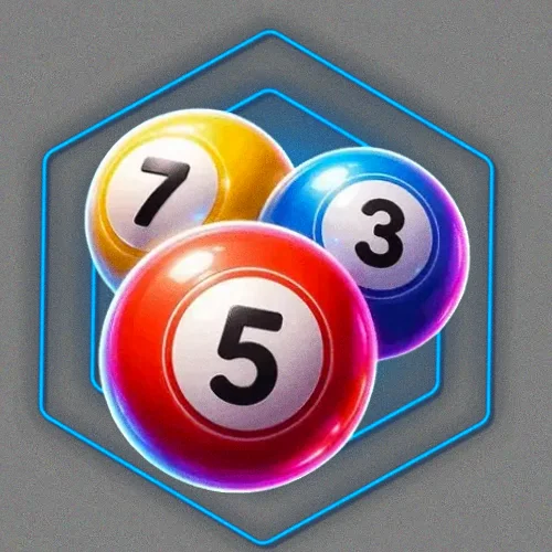 Numbered bingo balls