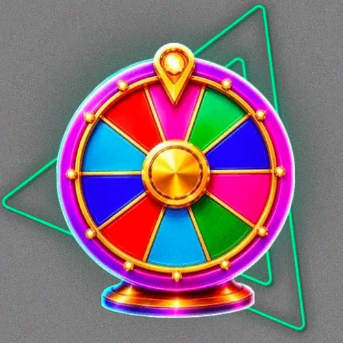 Colourful prize wheel