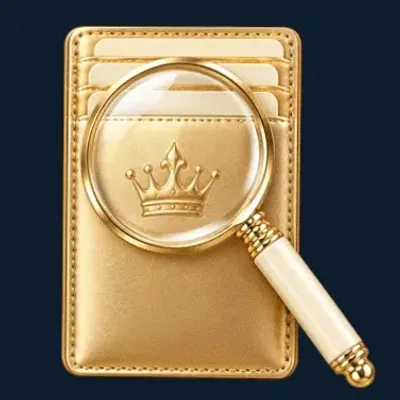 Wallet and magnifier — Sydspin