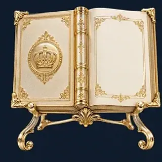 Ornate open book — Sydspin