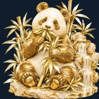 Panda eating bamboo — Sydspin